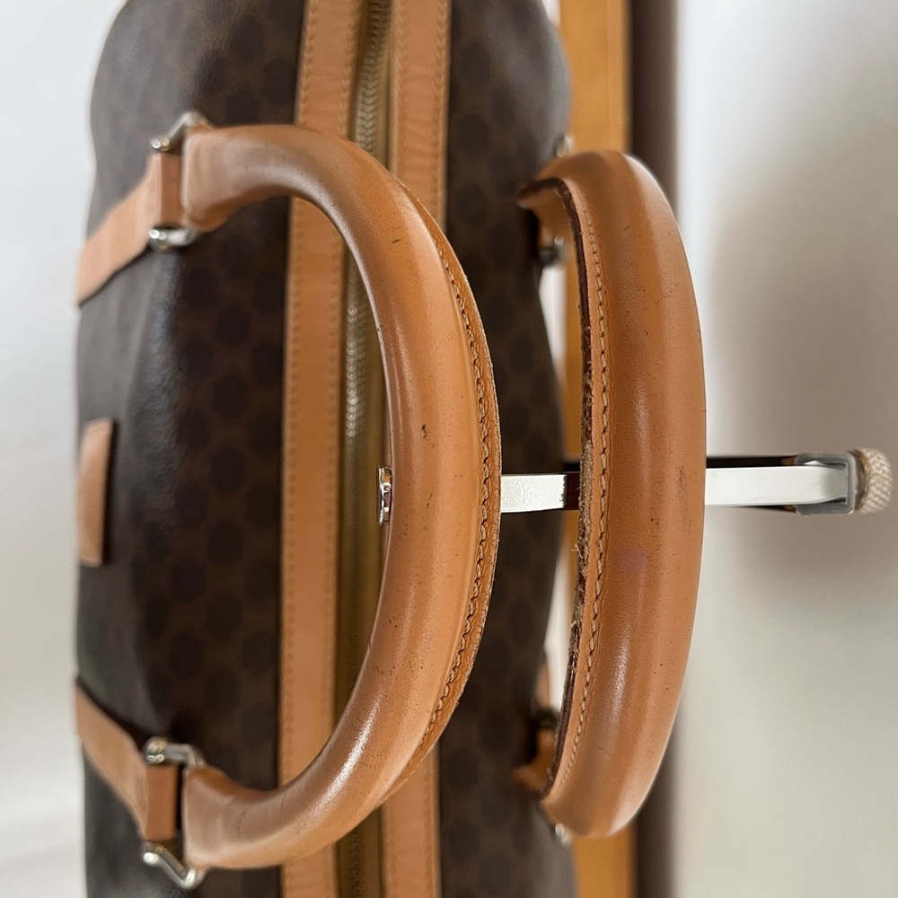 Vintage Celine Macadam Coated canvas leather brown M13 Boston Bag Speedy - Picture 6 of 13
